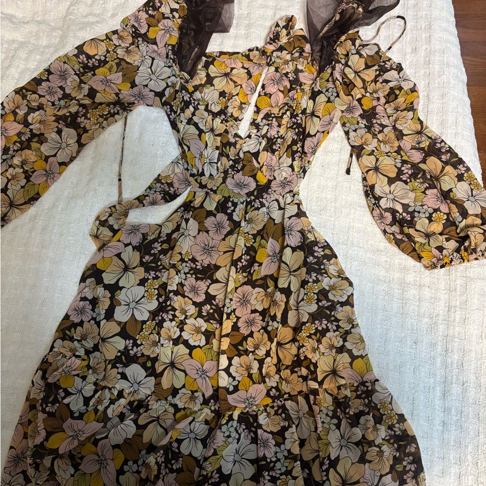 Astr Multicolor Floral Dress